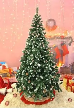 Christmas Tree With Pine Cones საახალწლო ნაძვის ხე გირჩებით 210 სმ, 2 image