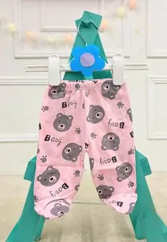 Baby Bear Trousers Light Pink - ახალშობილის შარვალი