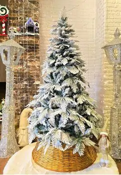 Christmas Tree 180 CM PE + PVC Snow-Covered - დათოვლილი ნაძვის ხე შერეული სილიკონის წიწვებით