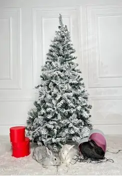 Snow-Covered Christmas Tree დათოვლილი საახალწლო ნაძვის ხე 180 სმ (OT031), 2 image