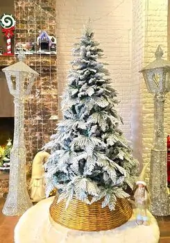 Christmas Tree 180 CM PE + PVC Snow-Covered - დათოვლილი ნაძვის ხე შერეული სილიკონის წიწვებით, 3 image