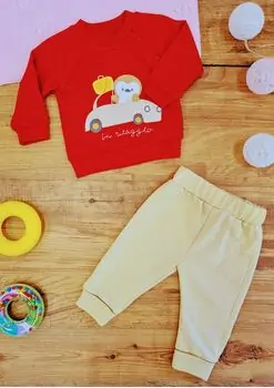 Penguin In The Car 2 In 1 Set საბავშვო ტანსაცმლის ნაკრები