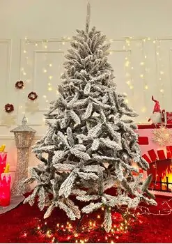 Victoria Snow-Covered Christmas Tree PVC 200 CM ნაძვის ხე დათოვლილი ტოტებით, 2 image