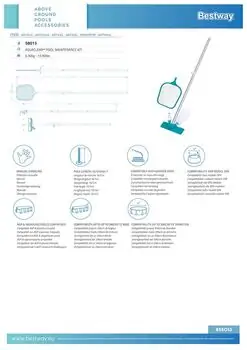 Bestway 58013 AquaClear Pool Maintenance Kit - აუზის საწმენდი ნაკრები, 15 image
