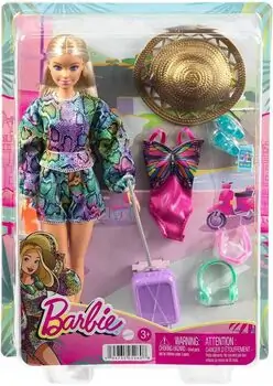 Barbie Doll Holiday Fun Summer Travel Fashion Doll - ბარბის სათამაშო თოჯინა