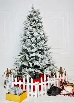 Snow-Covered Christmas Tree დათოვლილი საახალწლო ნაძვის ხე 210 სმ (OT2010)