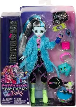 Monster High Doll Frankie Stein Creepover Party HKY68 სათამაშო თოჯინა