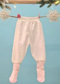 Baby Pants Pink - ახალშობილის შარვალი