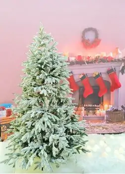 Snow-Covered Christmas Tree დათოვლილი საახალწლო ნაძვის ხე 180 სმ (OT008), 2 image