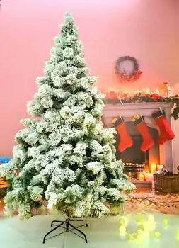 Snow-Covered Christmas Tree დათოვლილი საახალწლო ნაძვის ხე 240 სმ (OT737)