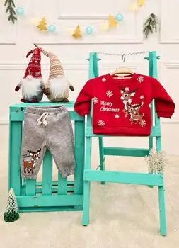 Merry Christmas Deer 2 In 1 Set - საბავშვო ტანსაცმლის ნაკრები