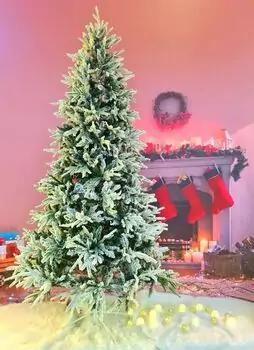 Snow-Covered Christmas Tree დათოვლილი საახალწლო ნაძვის ხე 240 სმ (OT744)