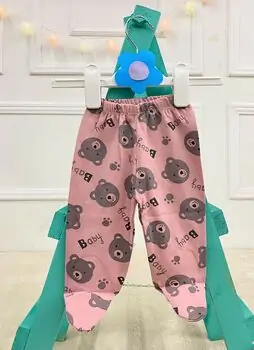 Baby Bear Trousers Pink - ახალშობილის შარვალი