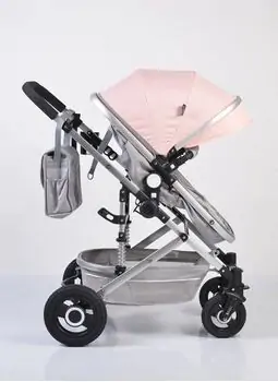 Cangaroo Ciara Pink 3In1 With Multi Carseat საბავშვო ტრანსფორმერი ეტლის კომპლექტი, 2 image