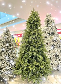 Christmas Tree საახალწლო ნაძვის ხე შერეული სილიკონის ტოტებით 270 სმ, 2 image