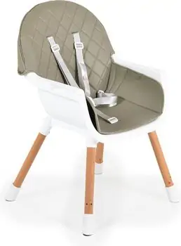 Moni Wooden High Chair Gelato 2 in 1 Grey საკვები სკამ-მაგიდა, 3 image