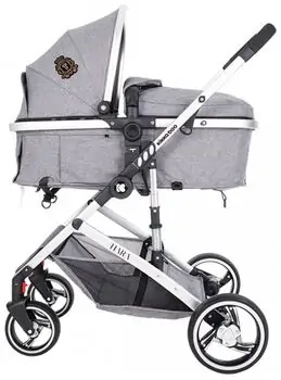 KikkaBoo Tiara 3in1 Grey ახალშობილის ეტლის კომპლექტი, 4 image