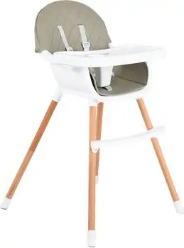 Moni Wooden High Chair Gelato 2 in 1 Grey საკვები სკამ-მაგიდა