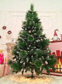 Christmas Tree With Pine Cones And Berries 180 CM ნაძვის ხე დათოვლილი ბოლოებით გირჩით და კენკრით (OT024), 3 image