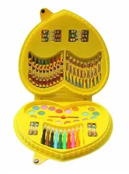 Play-Doh 62 Pieces Stationery - Paint and Activity Set ST007 - სახატავი საღებავებისა და ფანქრების ნაკრები