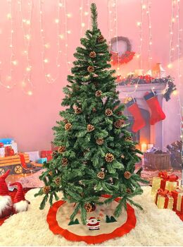 Christmas Tree With Pine Cones 210 CM ნაძვის ხე გირჩებით