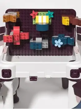 Children building blocks table with chair საბავშვო მრავალფუნქციური კონსტრუქტორი მაგიდა სკამით, 9 image
