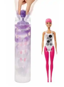 Barbie Color Reveal Dolls MTL-GWC56 თოჯინა ფერის ტრანსფორმაციით, 3 image