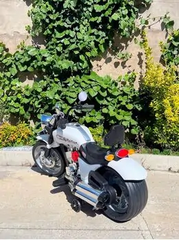 Kids Moto Harley White  - ელექტრო მოტოციკლი, 4 image