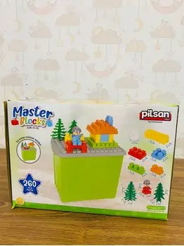 MASTER BLOCKS W ACCESSORIES 260 PCS Pilsan-ის სათამაშო კუბიკები 03 573, 4 image