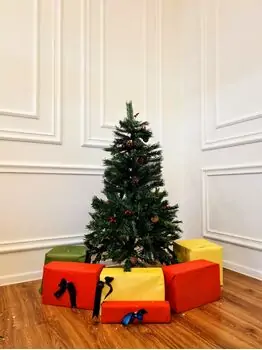 Christmas Tree With Pine Cones And Berries საახალწლო ნაძვის ხე გირჩით და კენკრით 120 სმ (OT613), 2 image