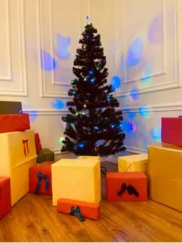 Christmas Tree With Lights And Star საახალწლო ნაძვის ხე ფერადი განათებით და ვარსკვლავით 180 სმ (OT739), 7 image