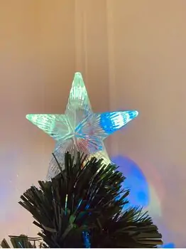 Christmas Tree With Lights And Star საახალწლო ნაძვის ხე ფერადი განათებით და ვარსკვლავით 180 სმ (OT739), 2 image