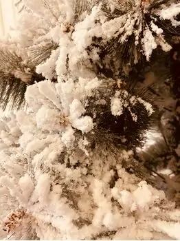 Snow-Covered Christmas Tree დათოვლილი საახალწლო ნაძვის ხე 210 სმ (OT736), 2 image