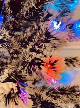Christmas Tree With Lights And Star  საახალწლო ნაძვის ხე ფერადი განათებით და ვარსკვლავით 180 სმ (OT738), 5 image