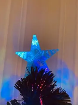 Christmas Tree With Lights And Star საახალწლო ნაძვის ხე ფერადი განათებით და ვარსკვლავით 180 სმ (OT739), 4 image