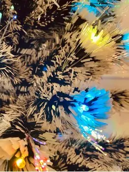 Christmas Tree With Lights And Star  საახალწლო ნაძვის ხე ფერადი განათებით და ვარსკვლავით 180 სმ (OT738), 4 image