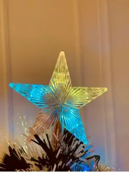 Christmas Tree With Lights And Star  საახალწლო ნაძვის ხე ფერადი განათებით და ვარსკვლავით 180 სმ (OT738), 2 image