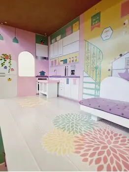 Moni Toys 4121 Wooden doll house Anna საბავშვო ხის სათამაშო თოჯინის სახლი, 11 image
