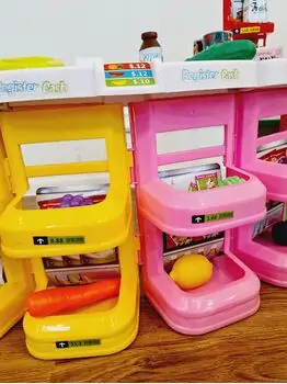Supermarket Toy with Light Music საბავშვო ფუნქციური დახლი-მაღაზია, 5 image
