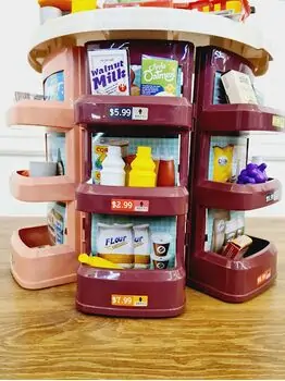 Supermarket with toy cash საბავშვო ფუნქციური დახლი-მაღაზია, 15 image