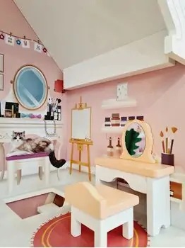 Moni Toys 4127 Wooden doll house Cinderella საბავშვო ხის სათამაშო თოჯინის სახლი, 3 image