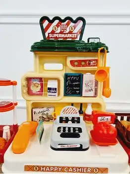 COLORFUL HAPPY SHOPPING SUPERMARKET საბავშვო ფუნქციური დახლ-მაღაზია, 5 image