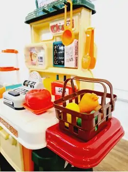 COLORFUL HAPPY SHOPPING SUPERMARKET საბავშვო ფუნქციური დახლ-მაღაზია, 4 image