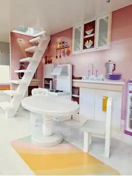 Moni Toys 4127 Wooden doll house Cinderella საბავშვო ხის სათამაშო თოჯინის სახლი, 11 image