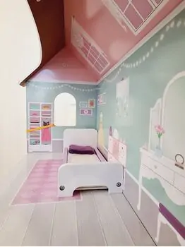 Moni Toys 4121 Wooden doll house Anna საბავშვო ხის სათამაშო თოჯინის სახლი, 7 image