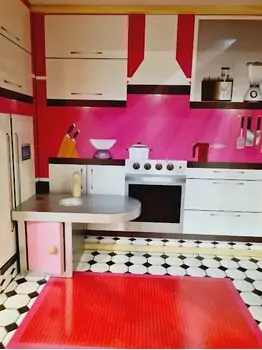 Moni Toys 4118 Wooden doll house Isabella საბავშვო ხის სათამაშო თოჯინის სახლი, 16 image