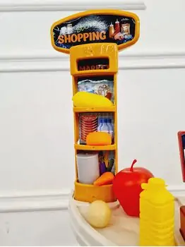 Supermarket with toy cash საბავშვო ფუნქციური დახლი-მაღაზია, 12 image