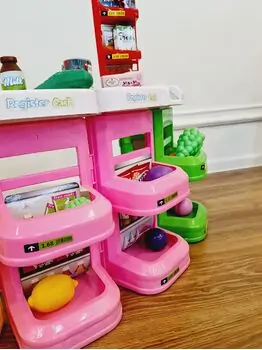 Supermarket Toy with Light Music საბავშვო ფუნქციური დახლი-მაღაზია, 6 image