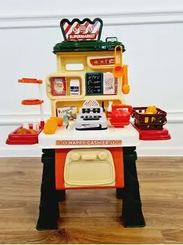 COLORFUL HAPPY SHOPPING SUPERMARKET საბავშვო ფუნქციური დახლ-მაღაზია, 3 image