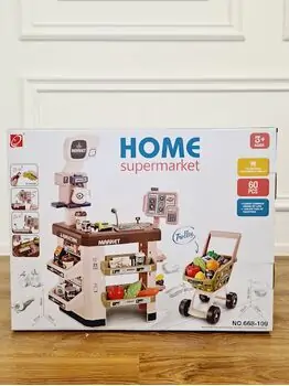 HOME Supermarket Green 109 საბავშვო ფუნქციური დახლი-მაღაზია, 9 image